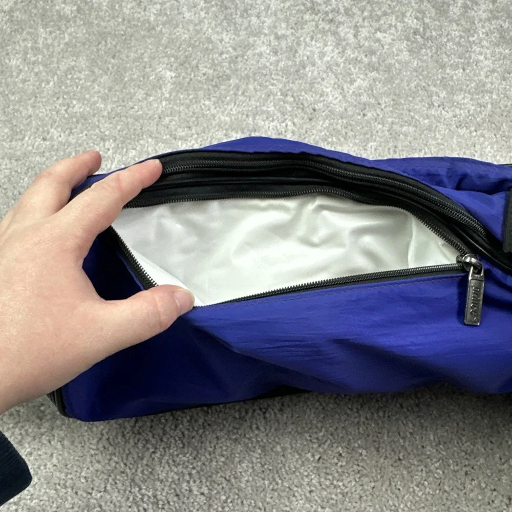 Vtg 90s Prince Double Tennis‎ Racket Bag Case Pocket Blue Purple